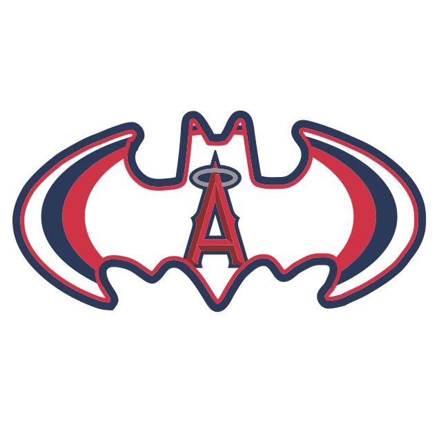 Los Angeles Angels of Anaheim Batman Logo fabric transfer